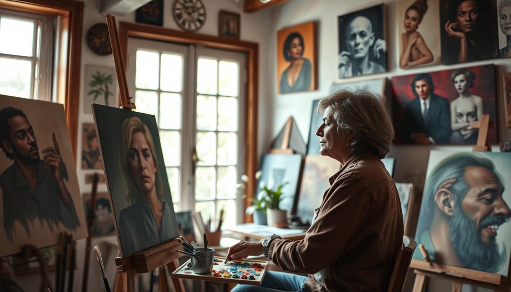 artiste portraitiste