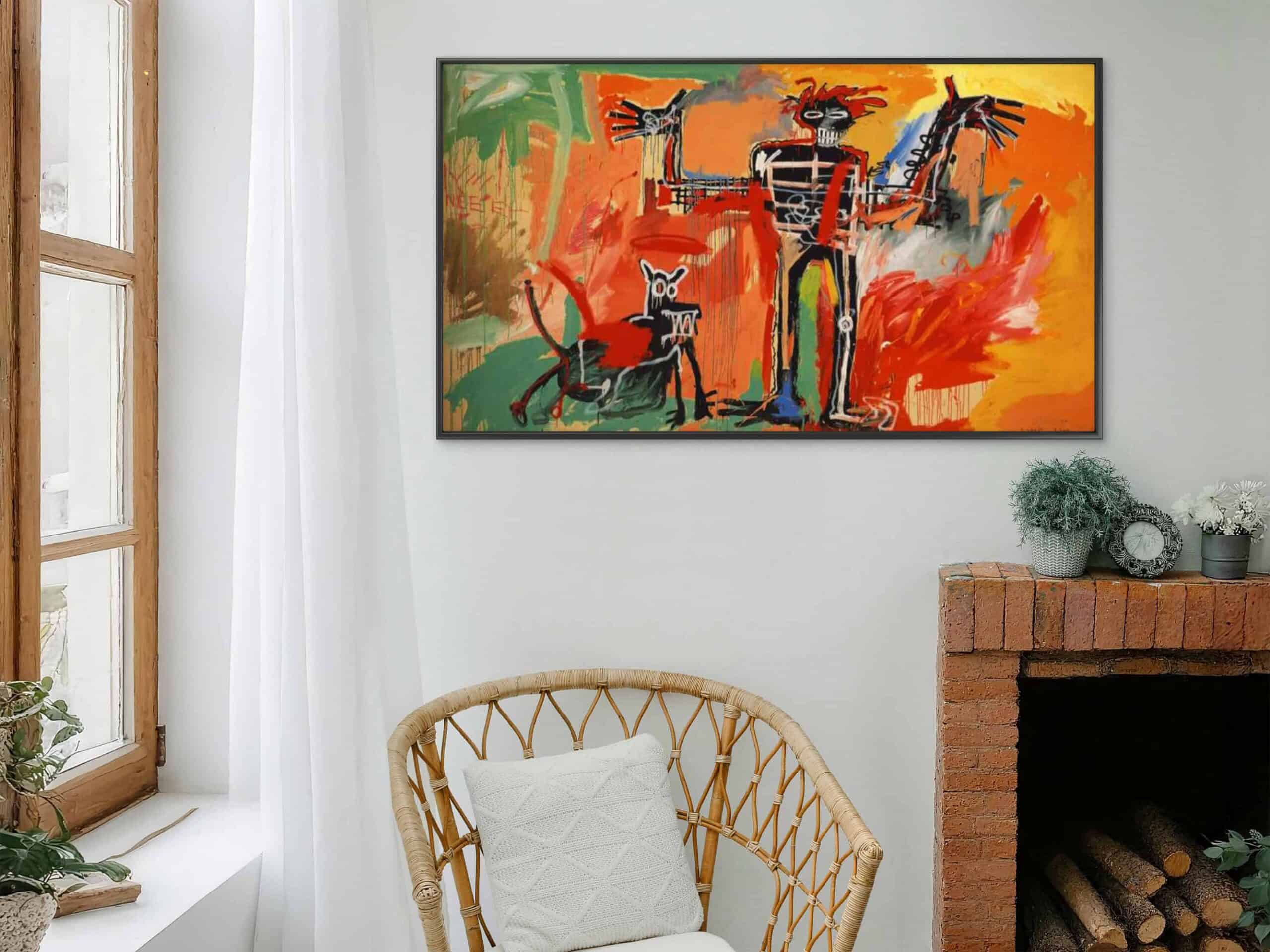 reproduction toile basquiat boy and dog pour votre maison
