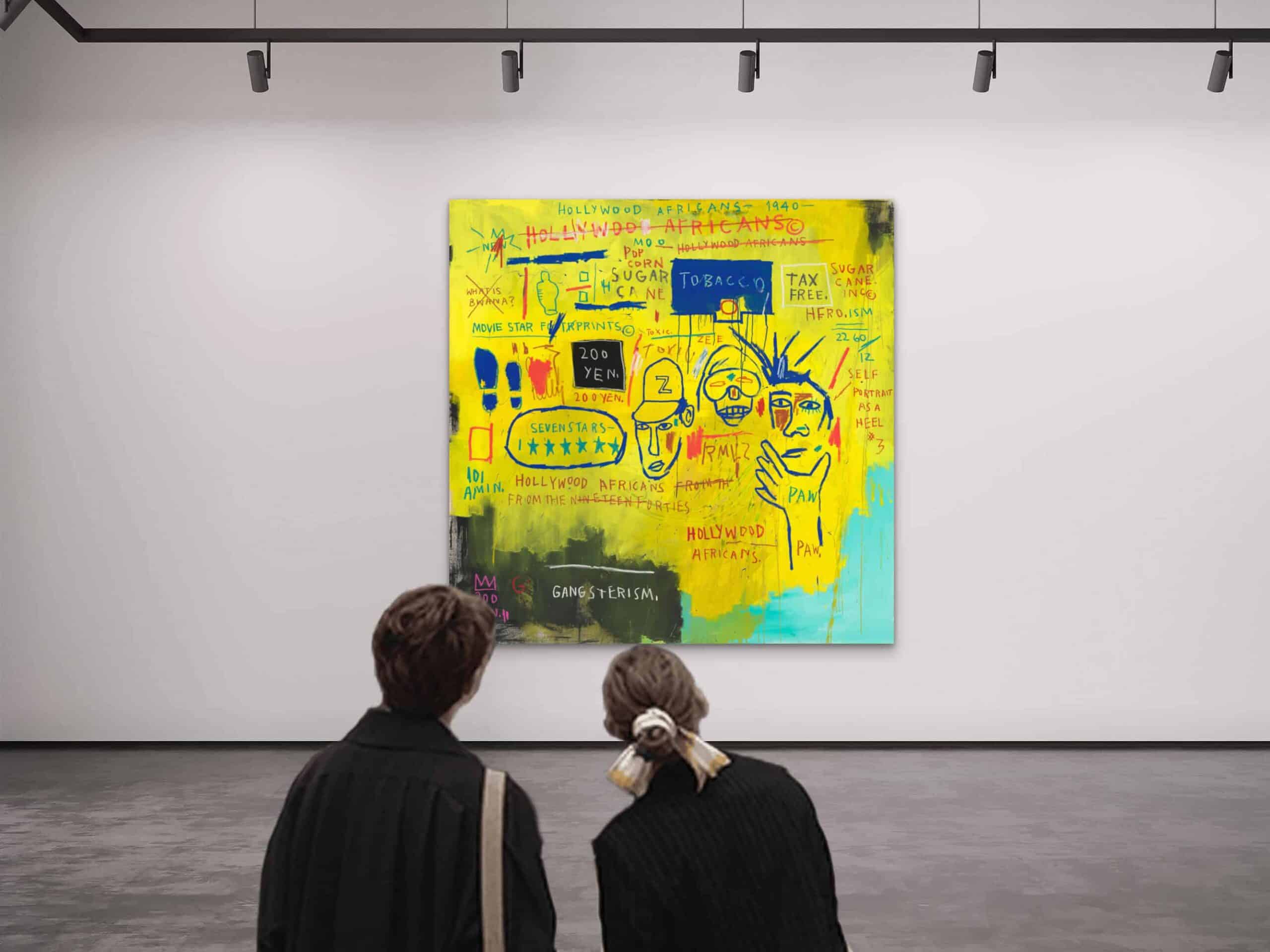 tableau basquiat hollywood africans at museum paolo gallery