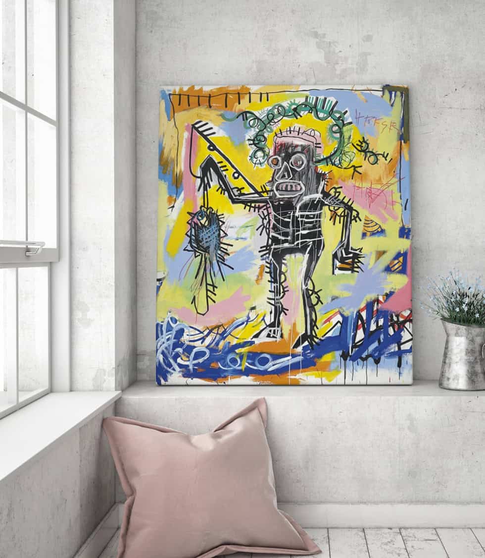 Style urbain tableau jean michel basquiat | Déco Luxe