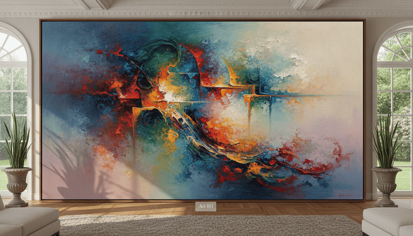 Reproduction Tableau Abstrait Zao Wou-Ki | Décoration Luxe Art101