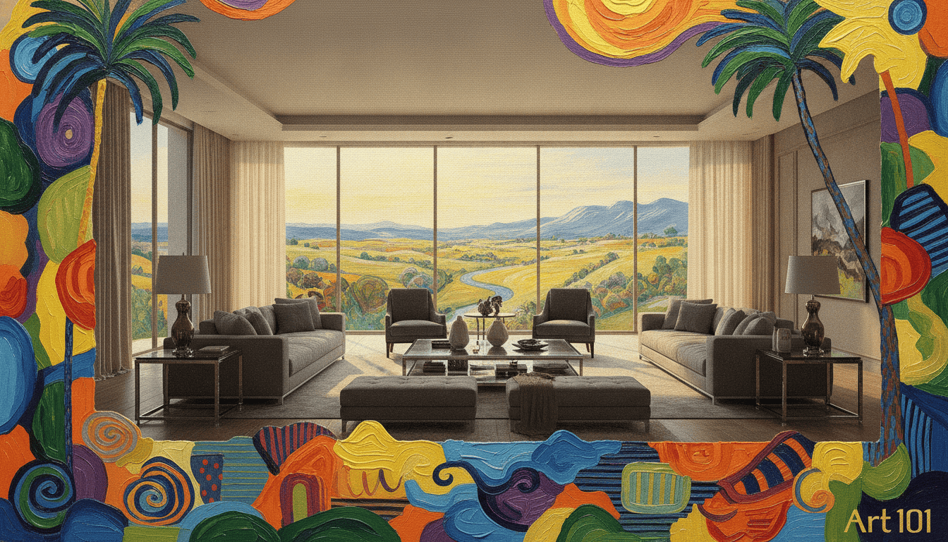 Tableau David Hockney Grand Format Sur Mesure | Art101
