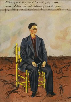 Frida Kahlo, Autoportrait Avec Les Cheveux Coupes reproduction peinte à la main