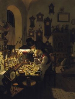 Peinture sur toile de Gabor Vida The Watchmaker reproduction peinte à la main
