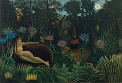 Peinture sur toile de Henri Rousseau The Dream 1910 reproduction peinte à la main