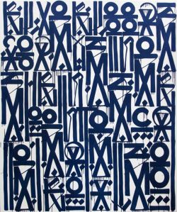 Peinture sur toile de Retna, La Sangre Azul Del Codex reproduction peinte à la main