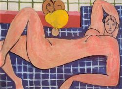 Matisse, Nu Rose Allongé reproduction peinte à la main