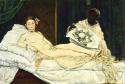 Manet, Olympia reproduction peinte à la main
