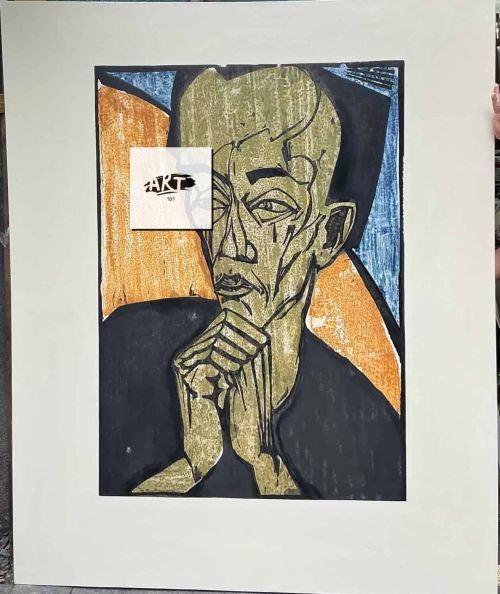 Erich Heckel Portrait Of A Man 200 X 164 Cm