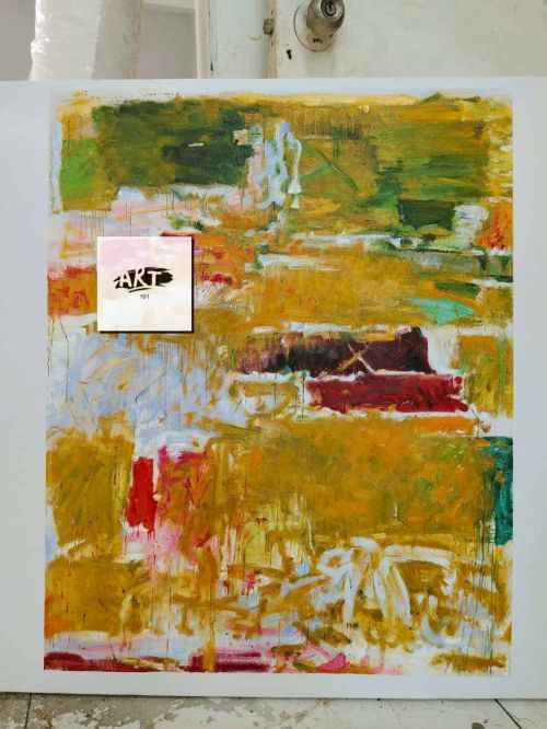 Joan Mitchell Plowed Fields - Center Panel