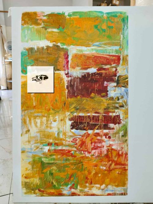 Joan Mitchell Plowed Fields - Left Panel
