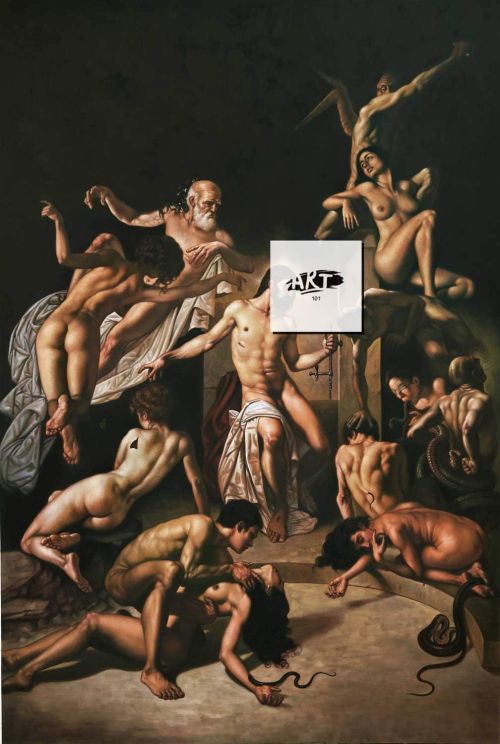 Roberto Ferri Giudizio Universale - Last Judgment 200 X 134 Cm