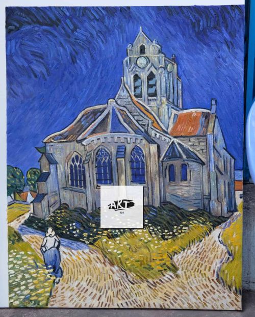 Vincent Van Gogh L Glise D Auvers-sur-oise 80 X 62 Cm - 2
