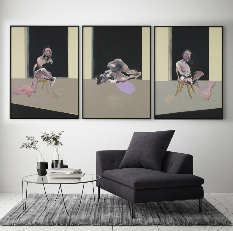 Bacon Triptyque, Aout 1972 - Partie 3 dans une pièce