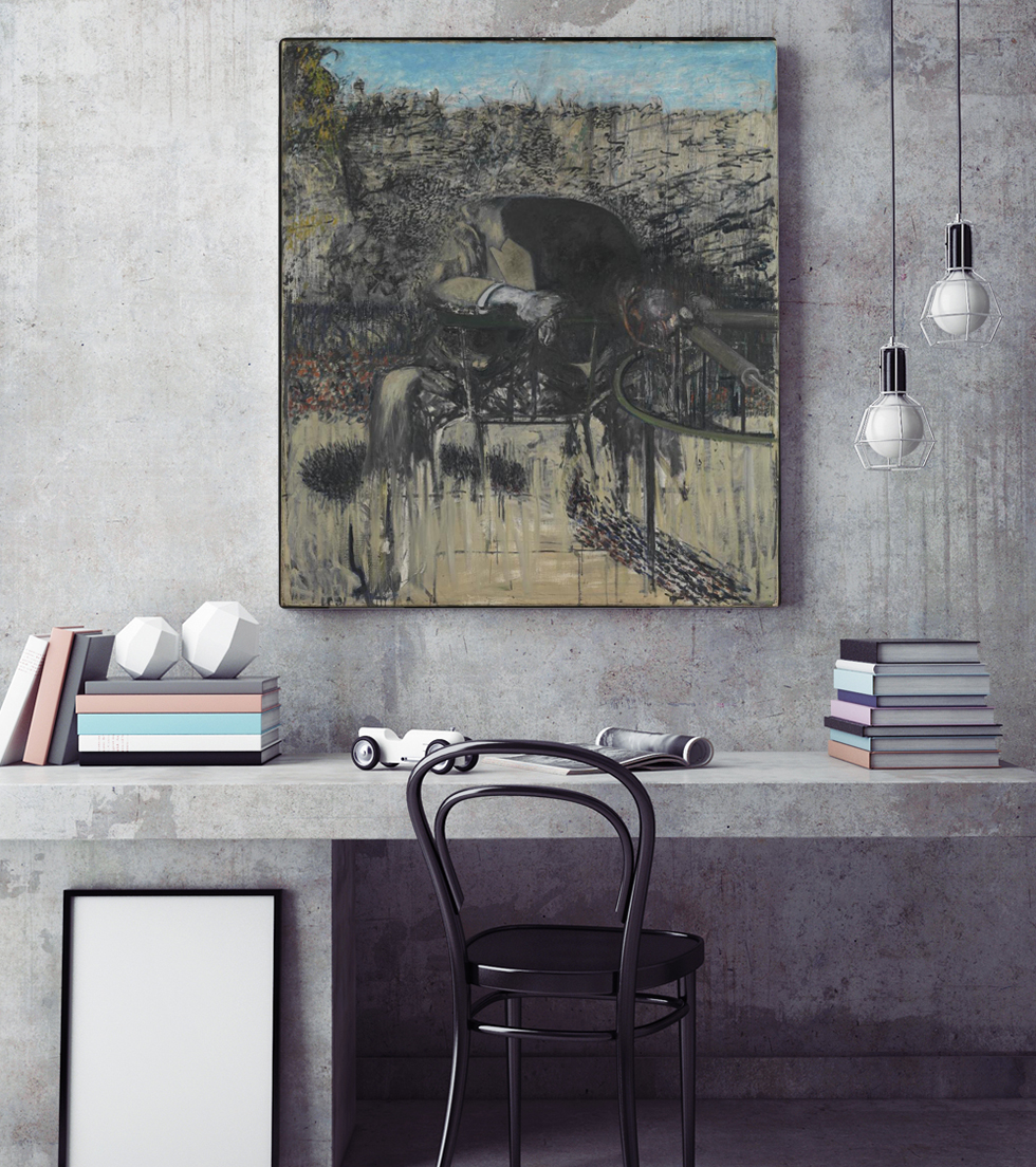 Francis Bacon, Personnage dans un paysage dans une pièce