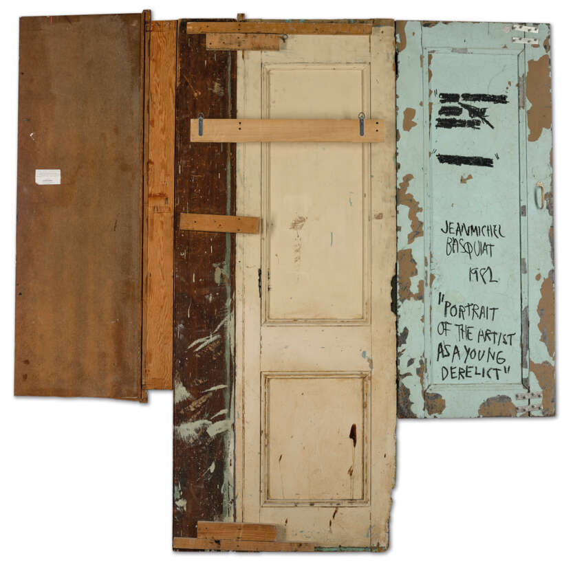 Basquiat Portrait Of The Artist As A Young Derelict 207.3 X 209.2 dans une pièce