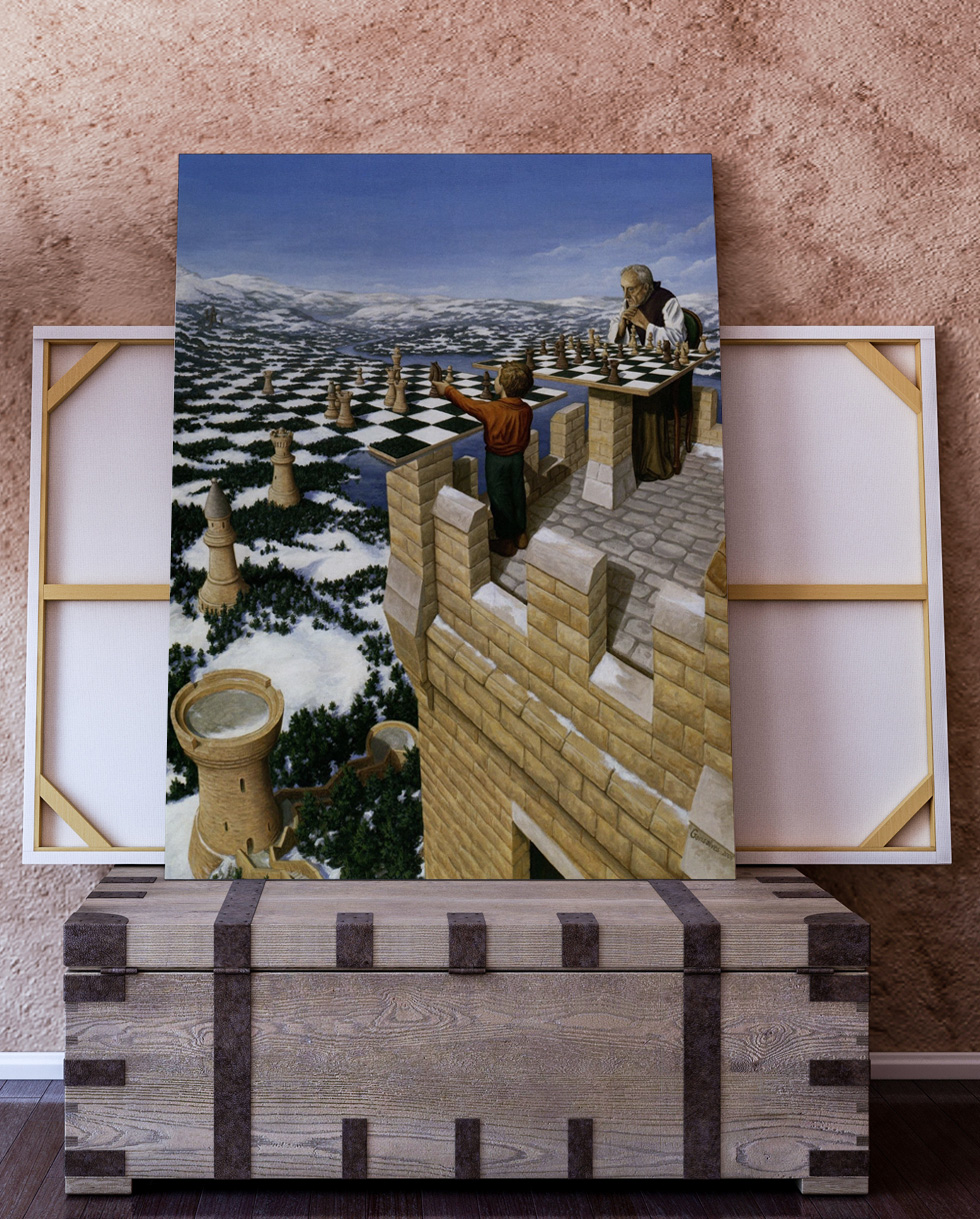 Rob Gonsalves Chess Master dans une pièce