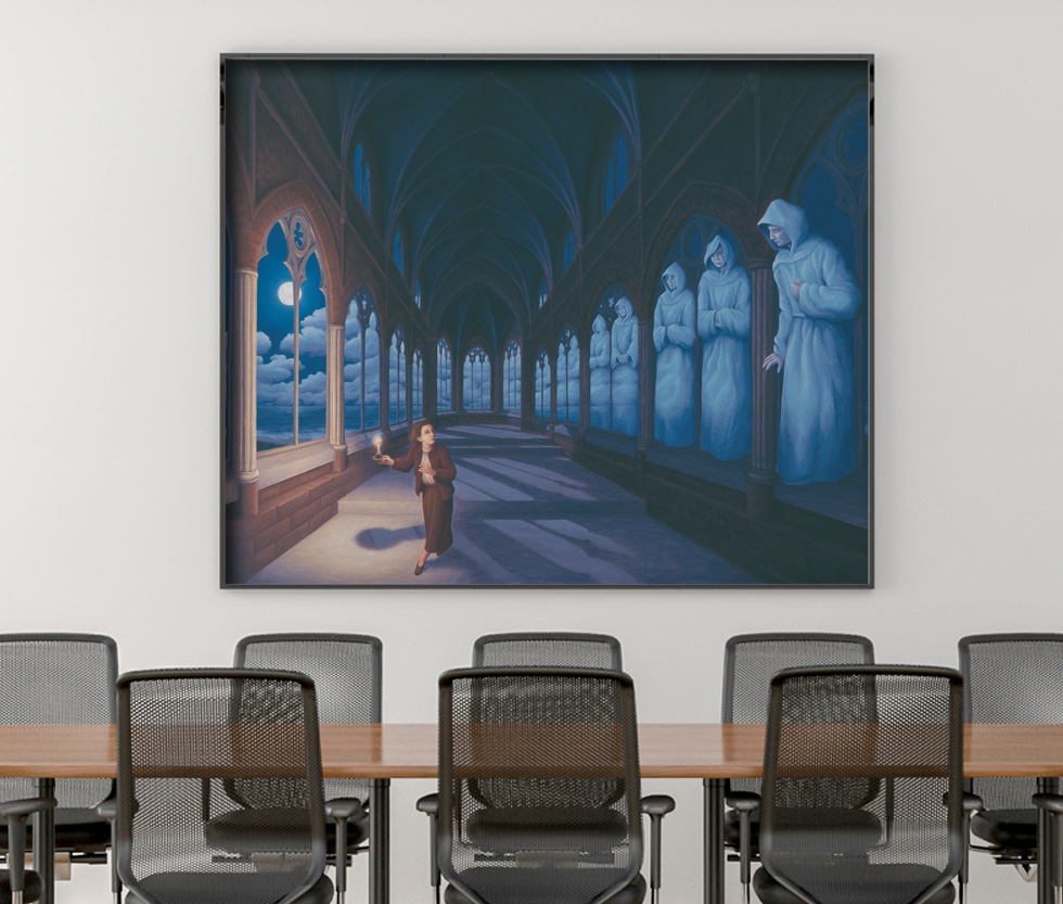 Rob Gonsalves Medieval Moonlight dans une pièce
