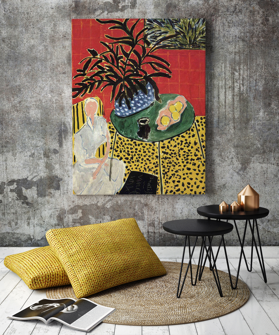 Henri Matisse, Intérieur Avec Fougère Noire - 1948 dans une pièce