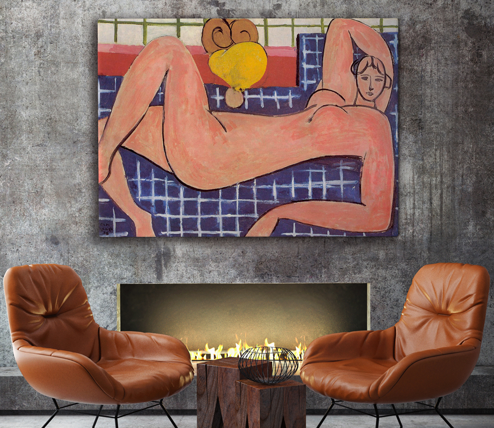 Matisse, Nu Rose Allongé dans une pièce