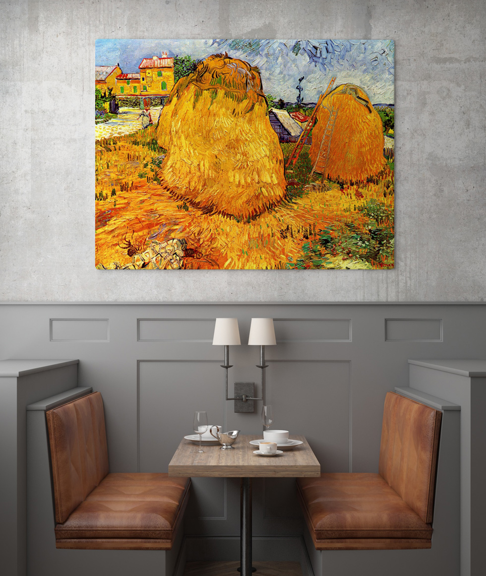 Vincent van Gogh, Meules en Provence dans une pièce