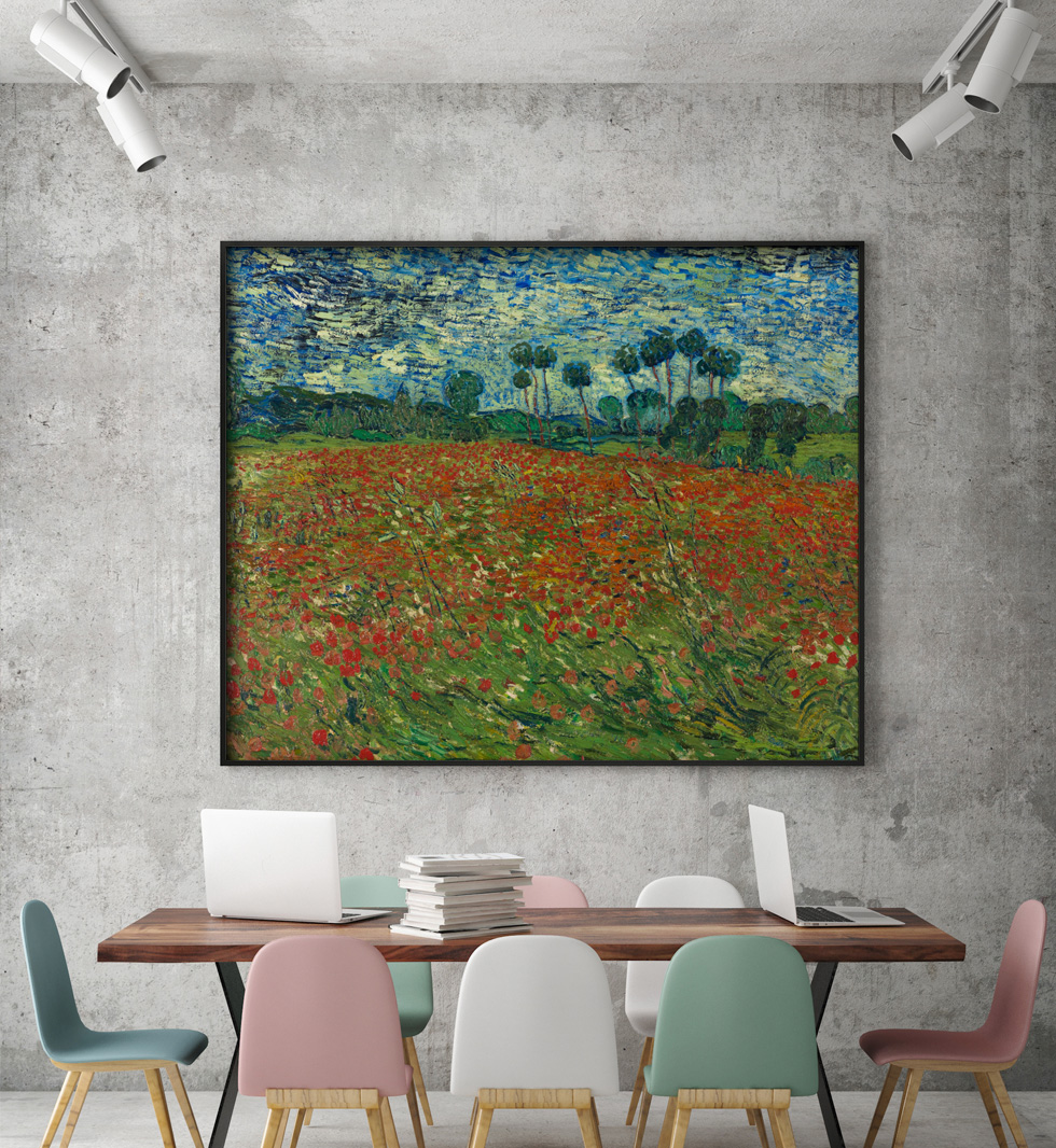 Vincent van Gogh, Champ de coquelicots dans une pièce