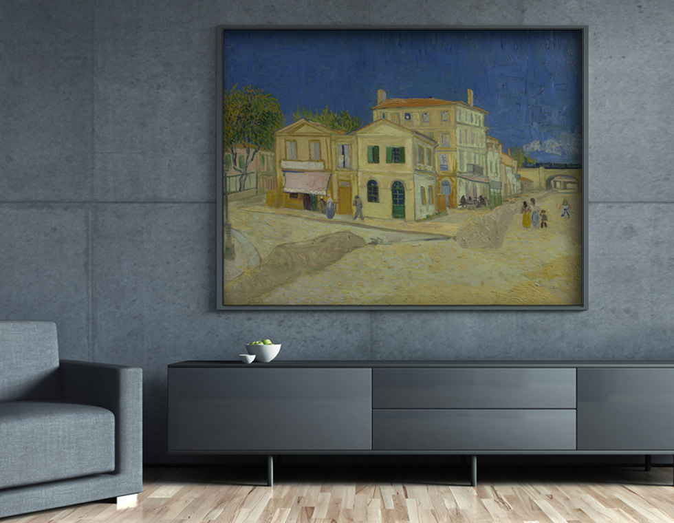 Vincent van Gogh, La maison jaune dans une pièce