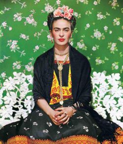 Peinture sur toile de Kahlo, Frida sur le banc blanc (Frida on White Bench) reproduction peinte à la main