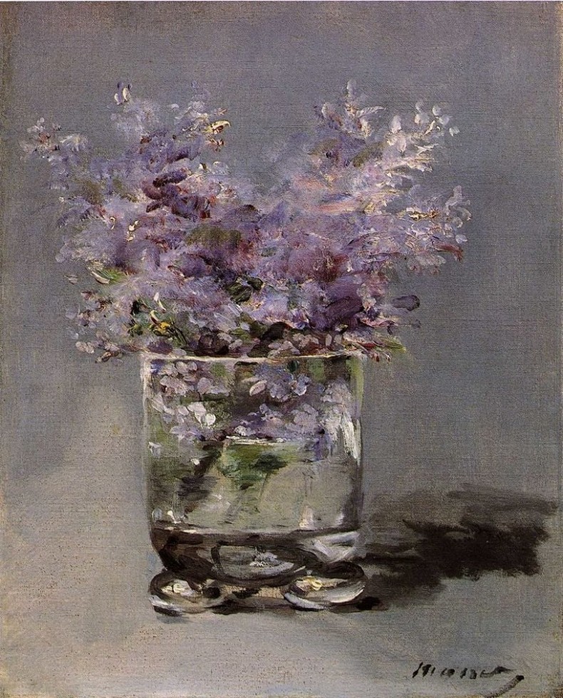 Édouard Manet, Lilas dans un verre, c. 1882