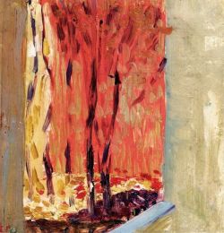 Peinture sur toile de Édouard Vuillard, Trees and Flowers reproduction peinte à la main