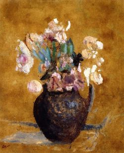 Peinture sur toile de Édouard Vuillard, Vase of Flowers reproduction peinte à la main