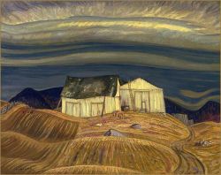Peinture sur toile de A.y. Jackson A Quebec Farm 1930 reproduction peinte à la main