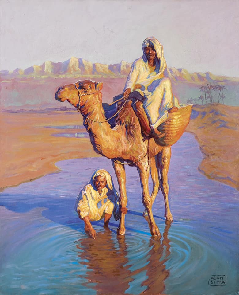 Adam Styka A Polish Artist At The Watering Place 1930