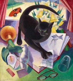Peinture sur toile de Agnes Miller Parker The Uncivilised Cat 1930 reproduction peinte à la main