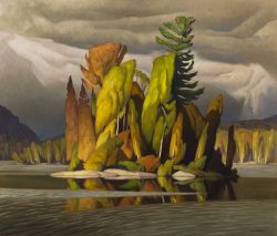 Peinture sur toile de Aj Casson Little Island 1965 reproduction peinte à la main