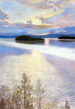 Peinture sur toile de Akseli Gallen-kallela Lake View 1901 reproduction peinte à la main