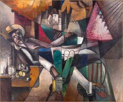 Peinture sur toile de Albert Gleizes Man In A Hammock reproduction peinte à la main