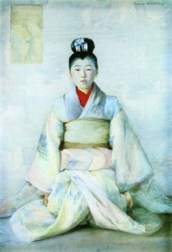 Peinture sur toile de Albert Herter The Kimono 1893 reproduction peinte à la main