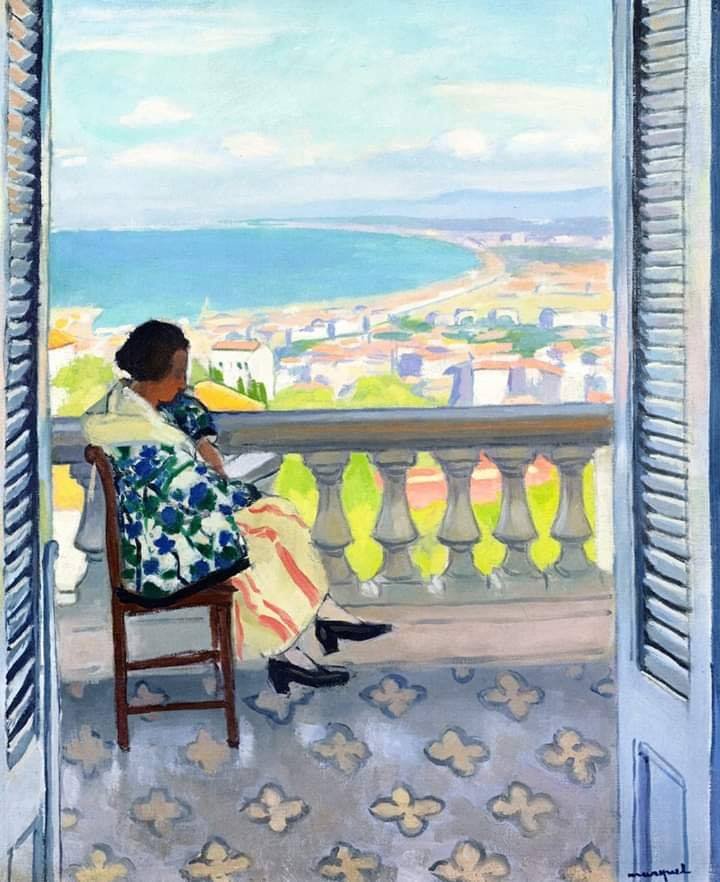 Albert Marquet Madame Albert Marquet Reading - 1924