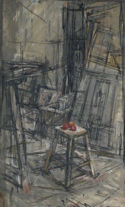 Peinture sur toile de Alberto Giacometti Apples In The Workshop 1950 reproduction peinte à la main