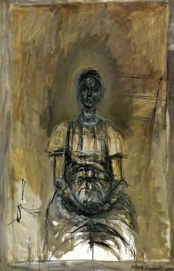Peinture sur toile de Alberto Giacometti Portrait Of Caroline 1960 reproduction peinte à la main
