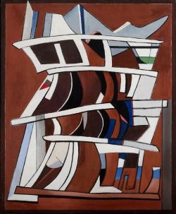 Peinture sur toile de Alberto Magnelli Violence Contenue 1944 reproduction peinte à la main