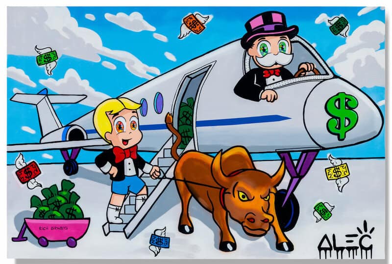 Alec Monopoly Richie Airways - Eyes With Wall-street Bull
