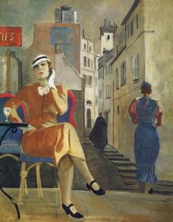 Peinture sur toile de Alexander Deineka Paris. In The Cafe 1935 reproduction peinte à la main