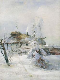 Peinture sur toile de Alexei Savrasov Winter 1873 reproduction peinte à la main