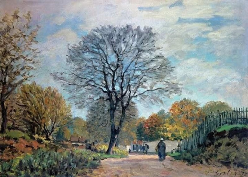 Alfred Sisley, A Road in Seine et Marne, 1875