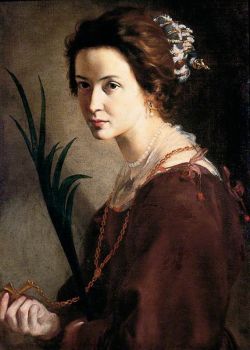 Peinture sur toile de Alonso Cano, Unknown Lady As St Elizabeth reproduction peinte à la main