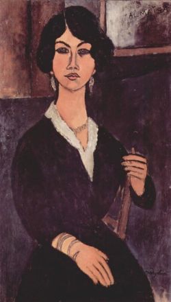 Amedeo Modigliani, Almaiisa Assise reproduction peinte à la main
