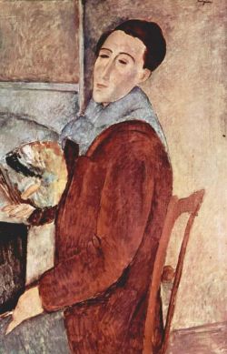 Amedeo Modigliani, Autoportrait 1919 reproduction peinte à la main
