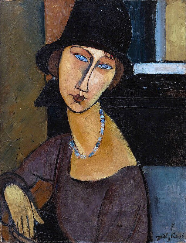 Amedeo Modigliani, Jeanne Hébuterne au Chapeau et collier